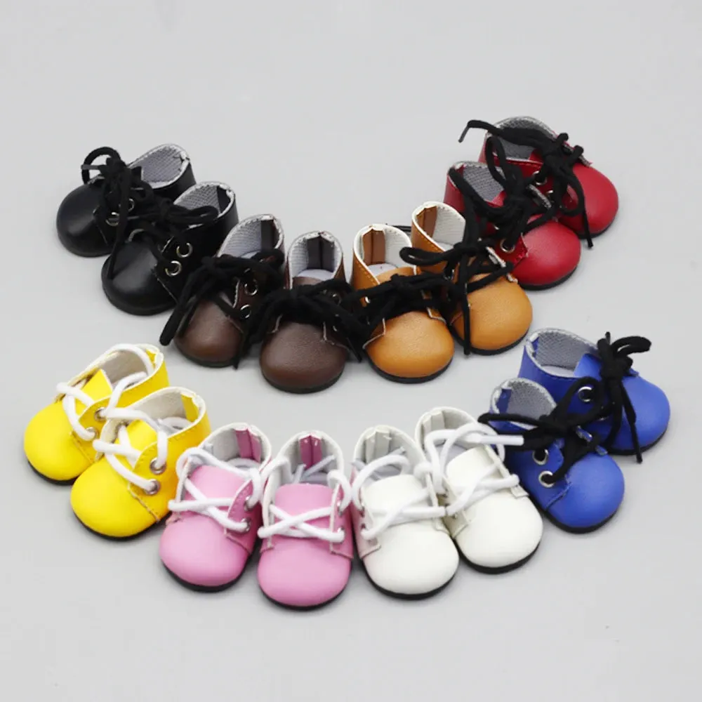 5x2.8CM PU Leather Mini Toy Shoes for EXO Dolls |Fit for 14.5 Inch BJD Accessories