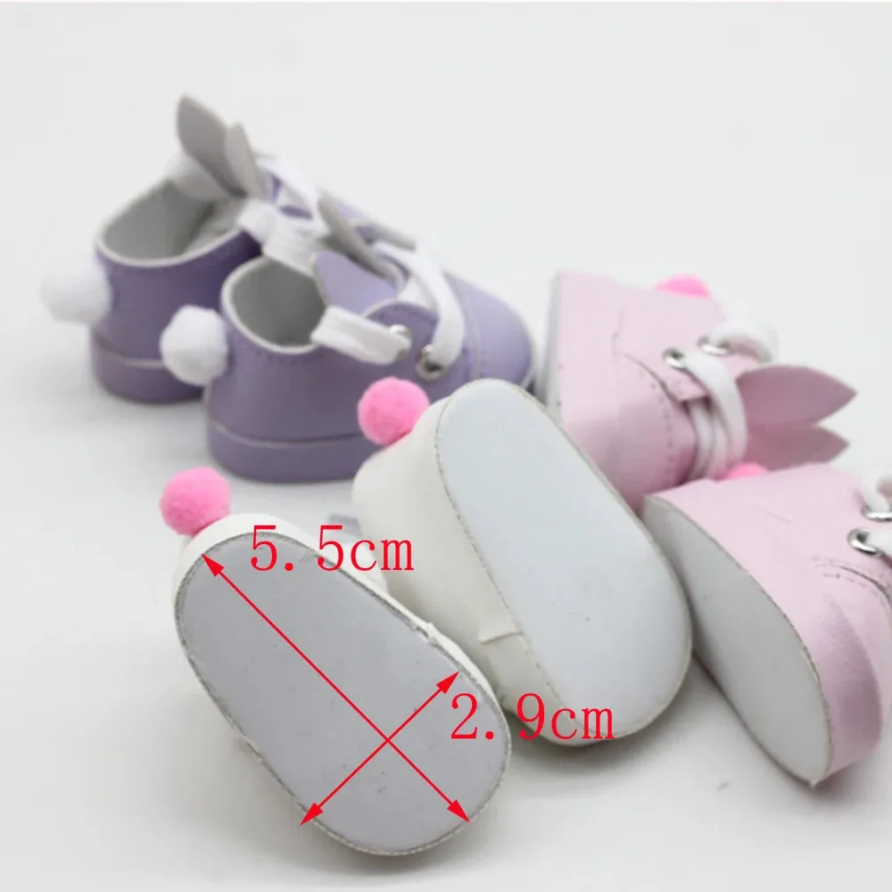 5x2.8CM PU Leather Mini Toy Shoes for EXO Dolls |Fit for 14.5 Inch BJD Accessories