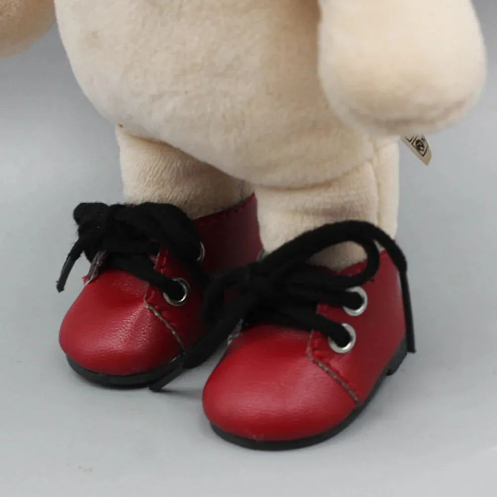 5x2.8CM PU Leather Mini Toy Shoes for EXO Dolls |Fit for 14.5 Inch BJD Accessories