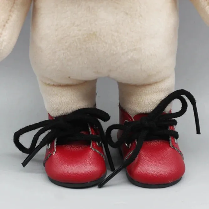 5x2.8CM PU Leather Mini Toy Shoes for EXO Dolls |Fit for 14.5 Inch BJD Accessories