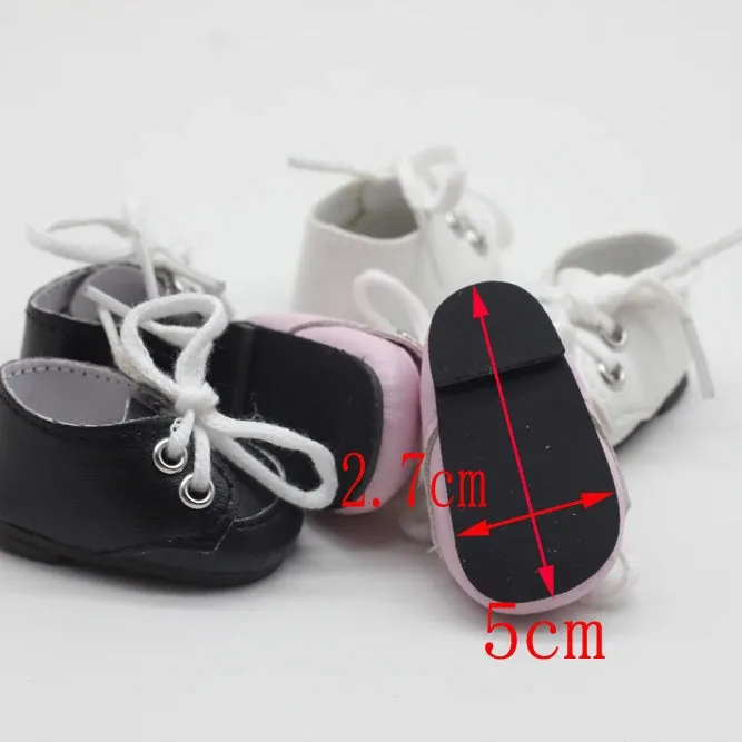 5x2.8CM PU Leather Mini Toy Shoes for EXO Dolls |Fit for 14.5 Inch BJD Accessories