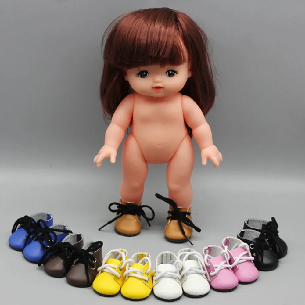 5x2.8CM PU Leather Mini Toy Shoes for EXO Dolls |Fit for 14.5 Inch BJD Accessories
