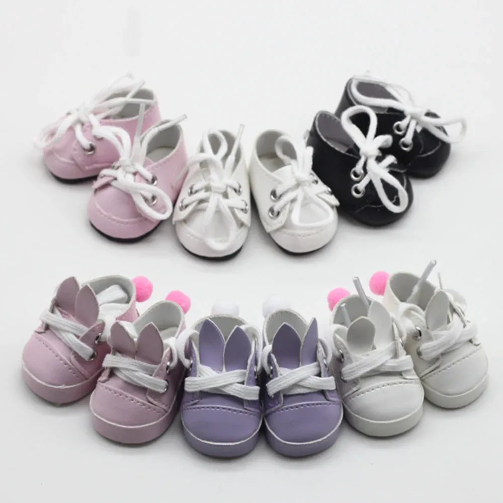5x2.8CM PU Leather Mini Toy Shoes for EXO Dolls |Fit for 14.5 Inch BJD Accessories