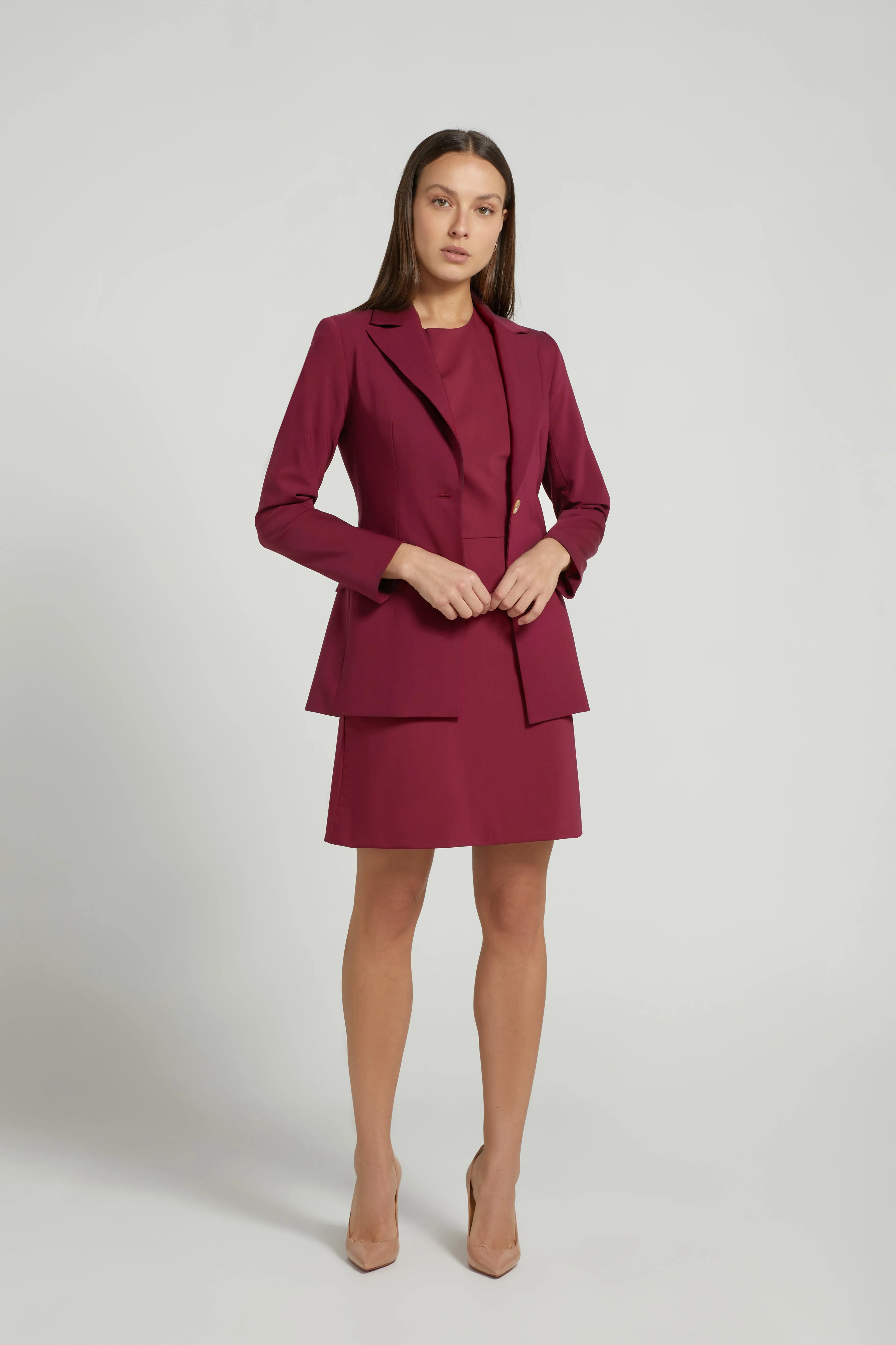 A-LINE DRESS SET POMEGRANATE