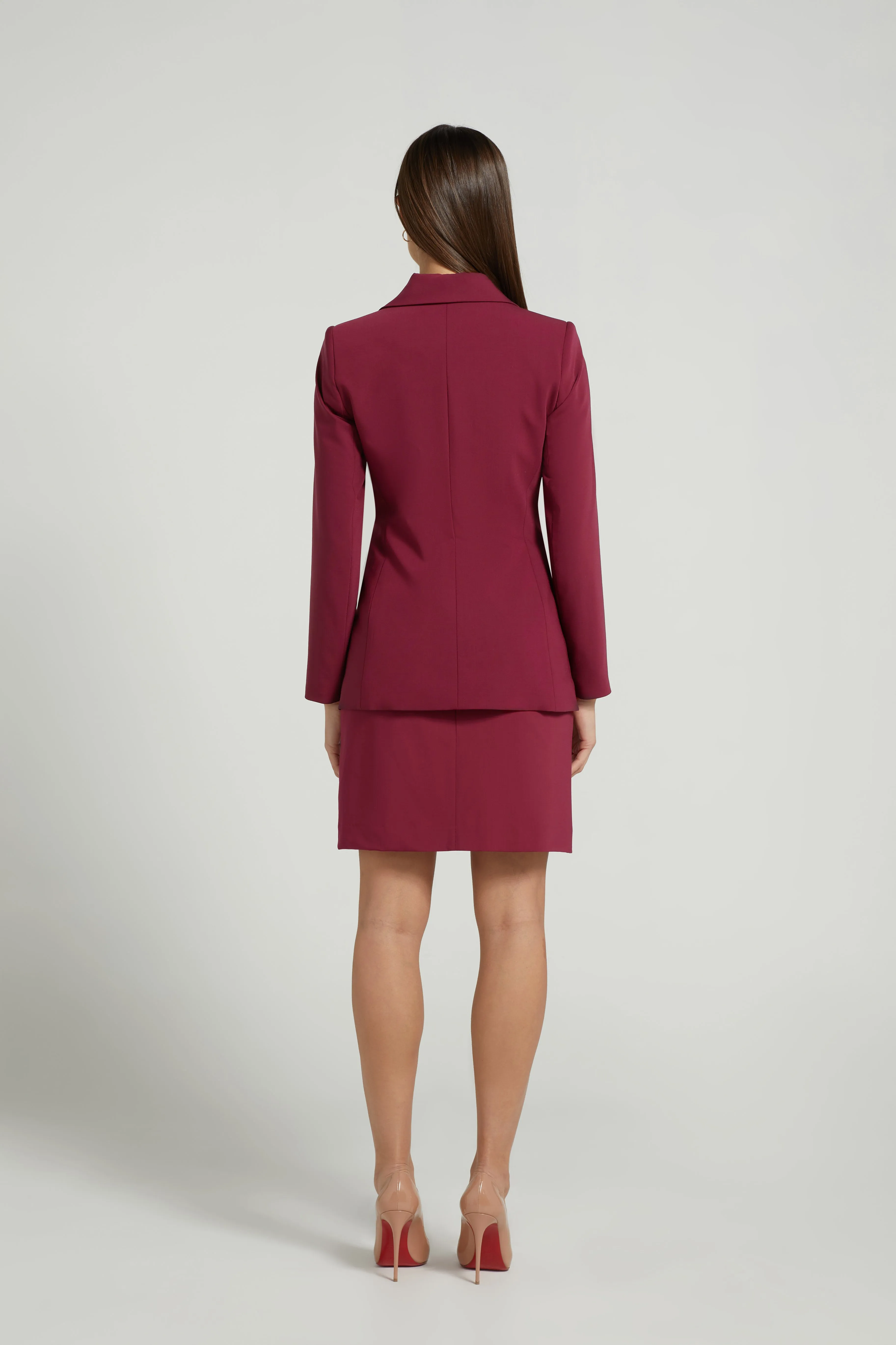 A-LINE DRESS SET POMEGRANATE