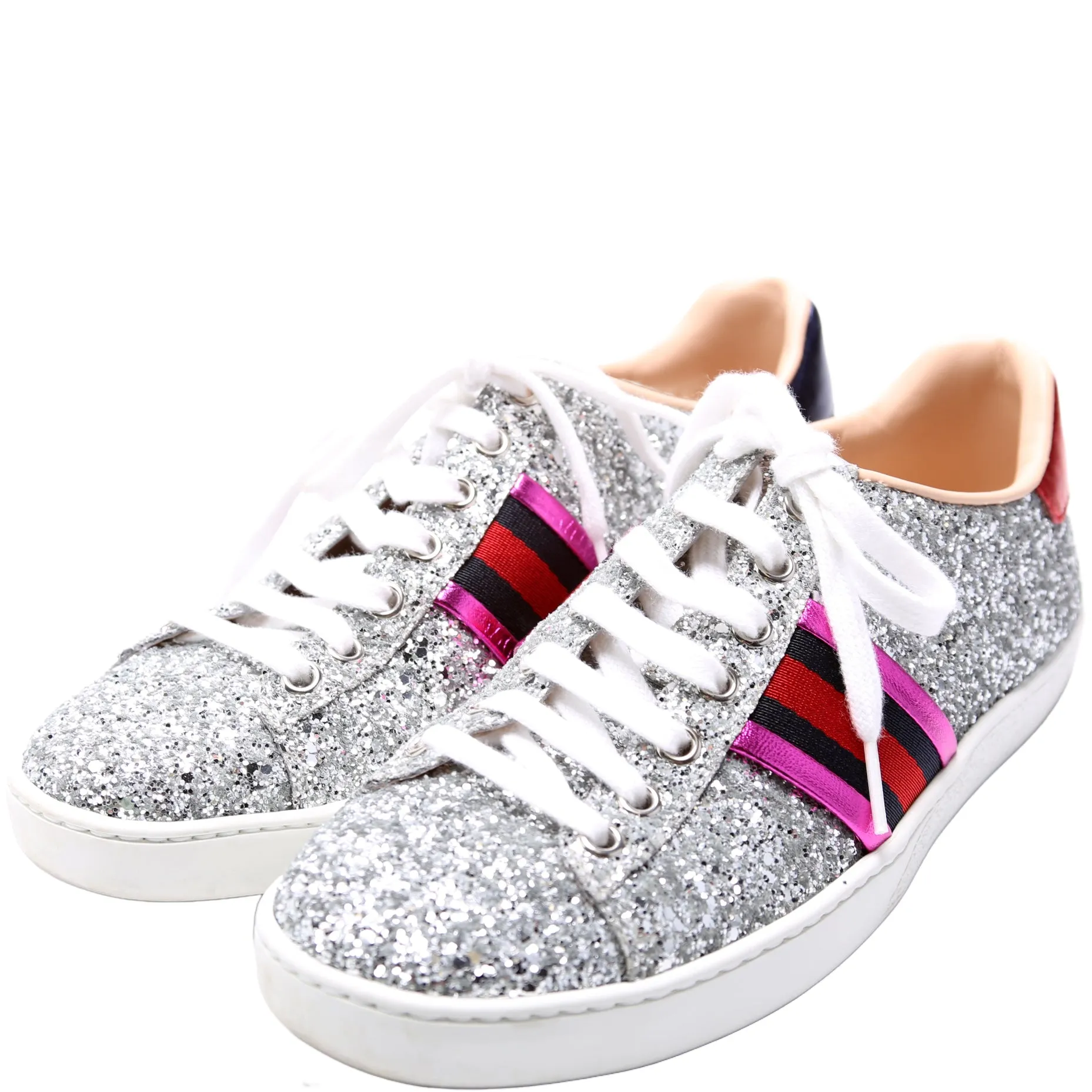 Ace Web Glitter Sneakers Size 36.5
