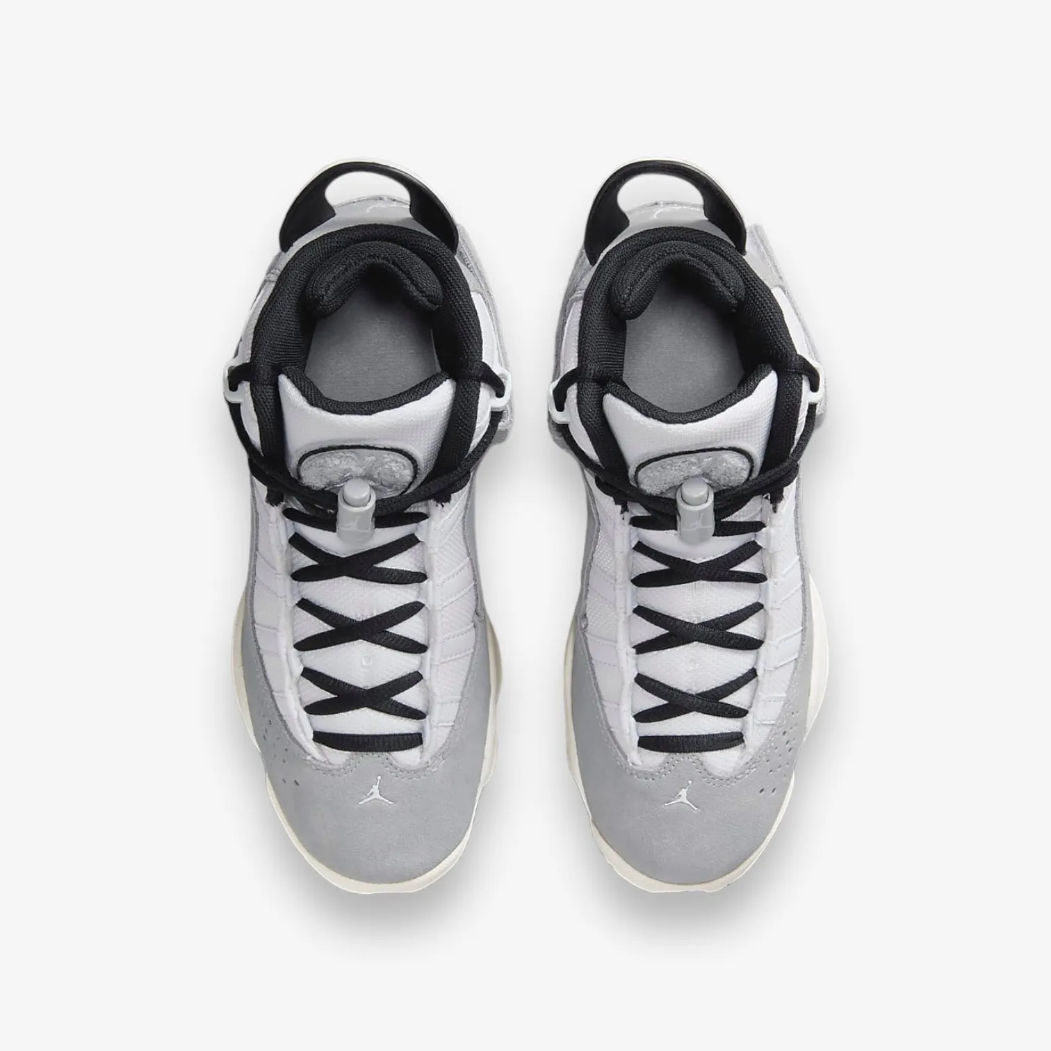 Air Jordan 6 Rings BG Light Smoke Grey White Black Sail Grade School FJ4651-077