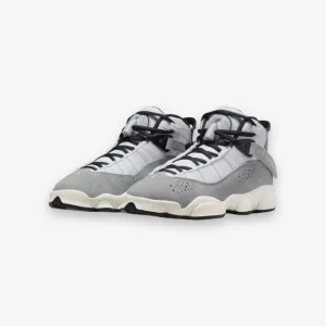 Air Jordan 6 Rings BG Light Smoke Grey White Black Sail Grade School FJ4651-077