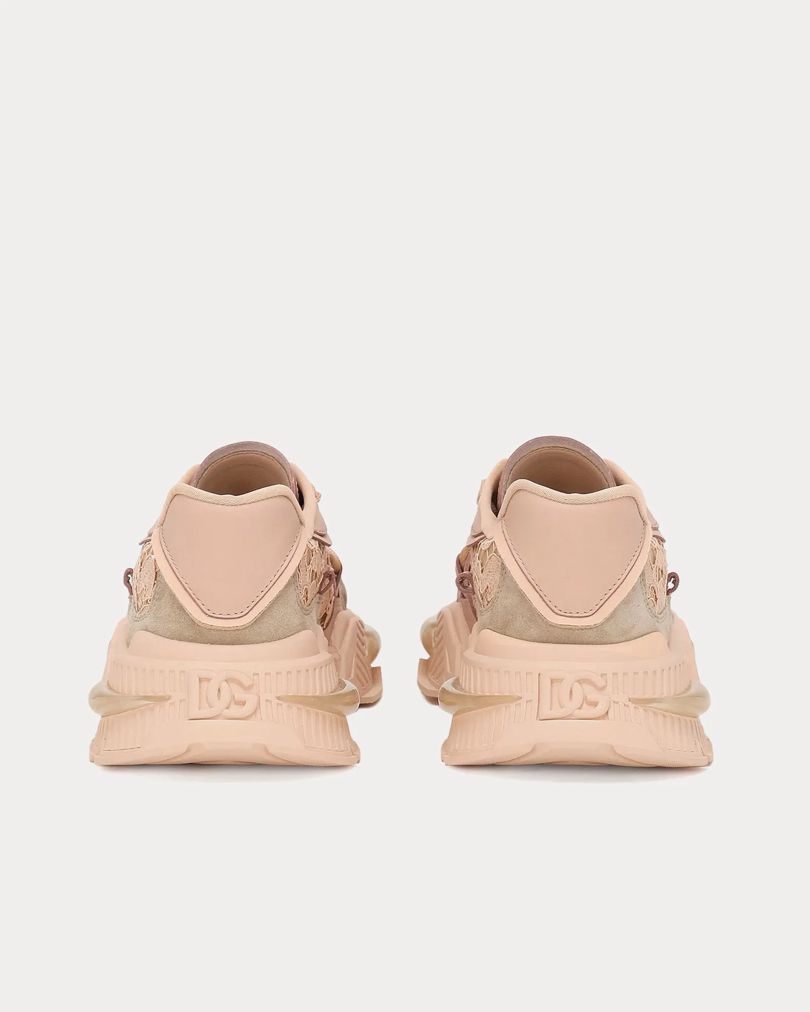 Airmaster Mixed Materials Beige Low Top Sneakers