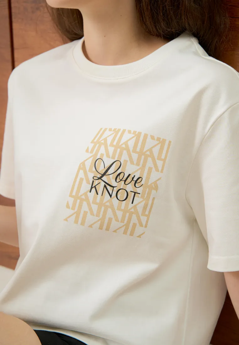 Amour Round Neck Cotton Top (White)