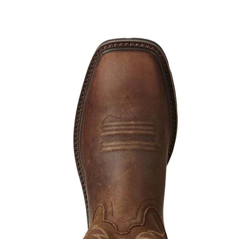 Ariat Men's 10" Groundbreaker Square Soft Toe Work Boot