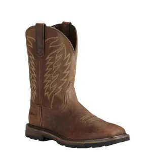 Ariat Men's 10" Groundbreaker Square Soft Toe Work Boot
