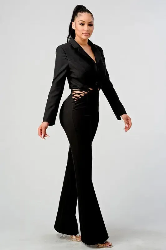 Athina Business Casual Blazer And Pants Set
