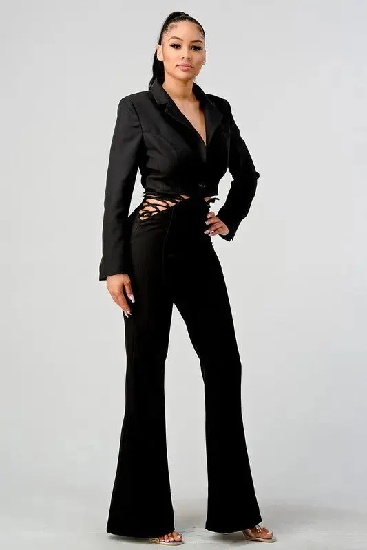 Athina Business Casual Blazer And Pants Set