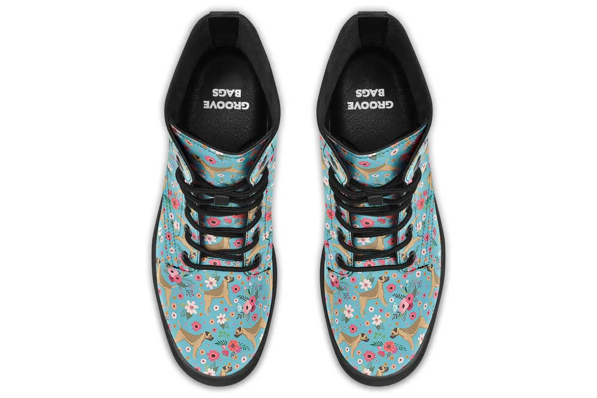 Border Terrier Flower Boots