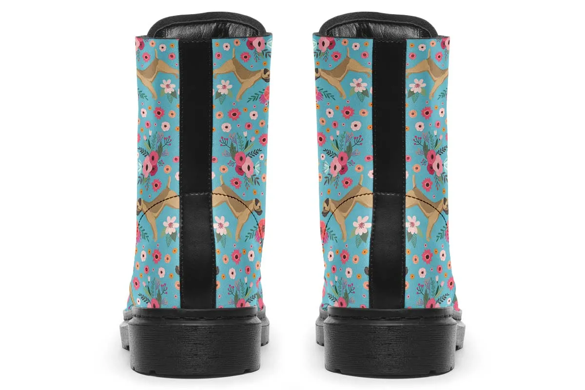 Border Terrier Flower Boots