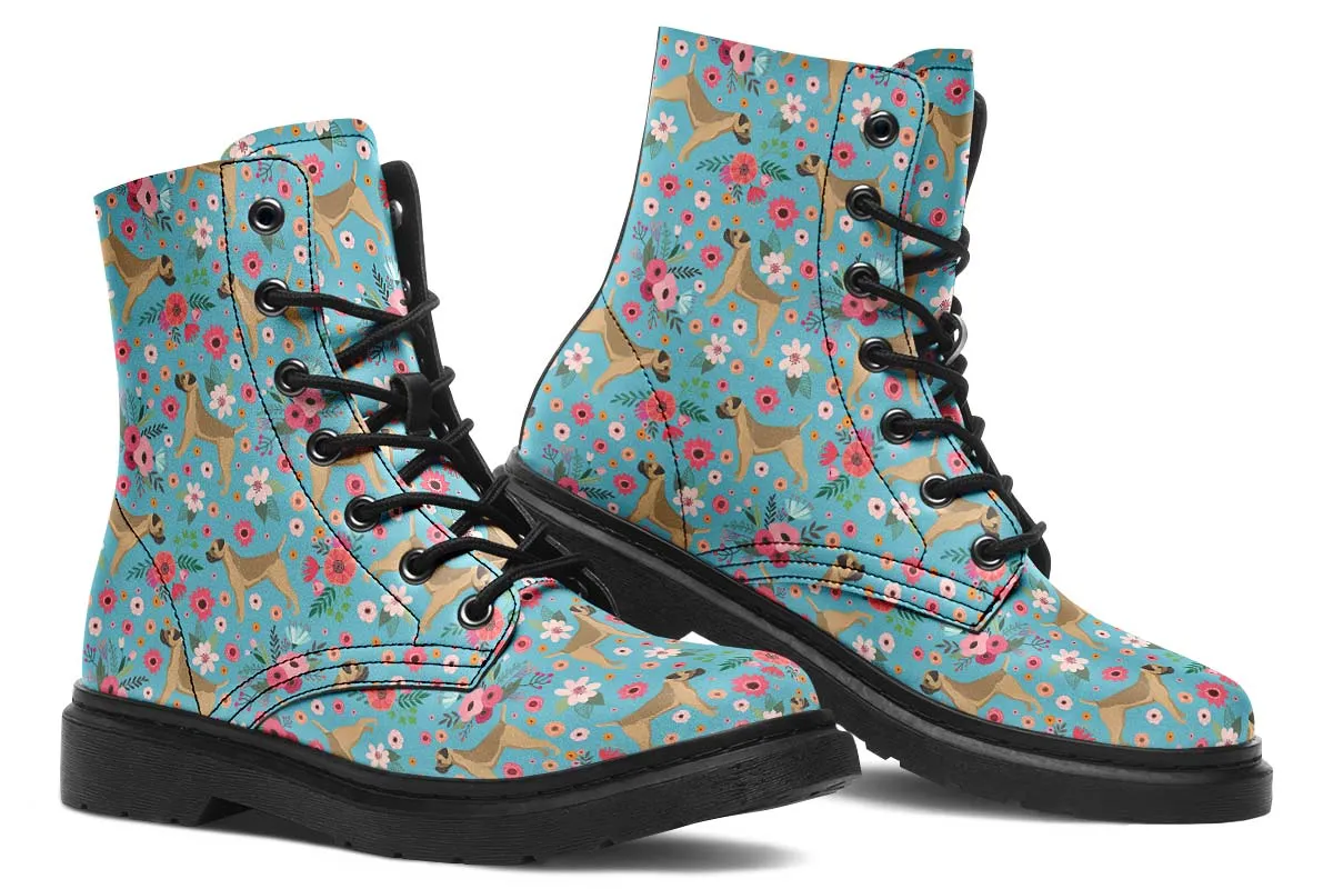 Border Terrier Flower Boots
