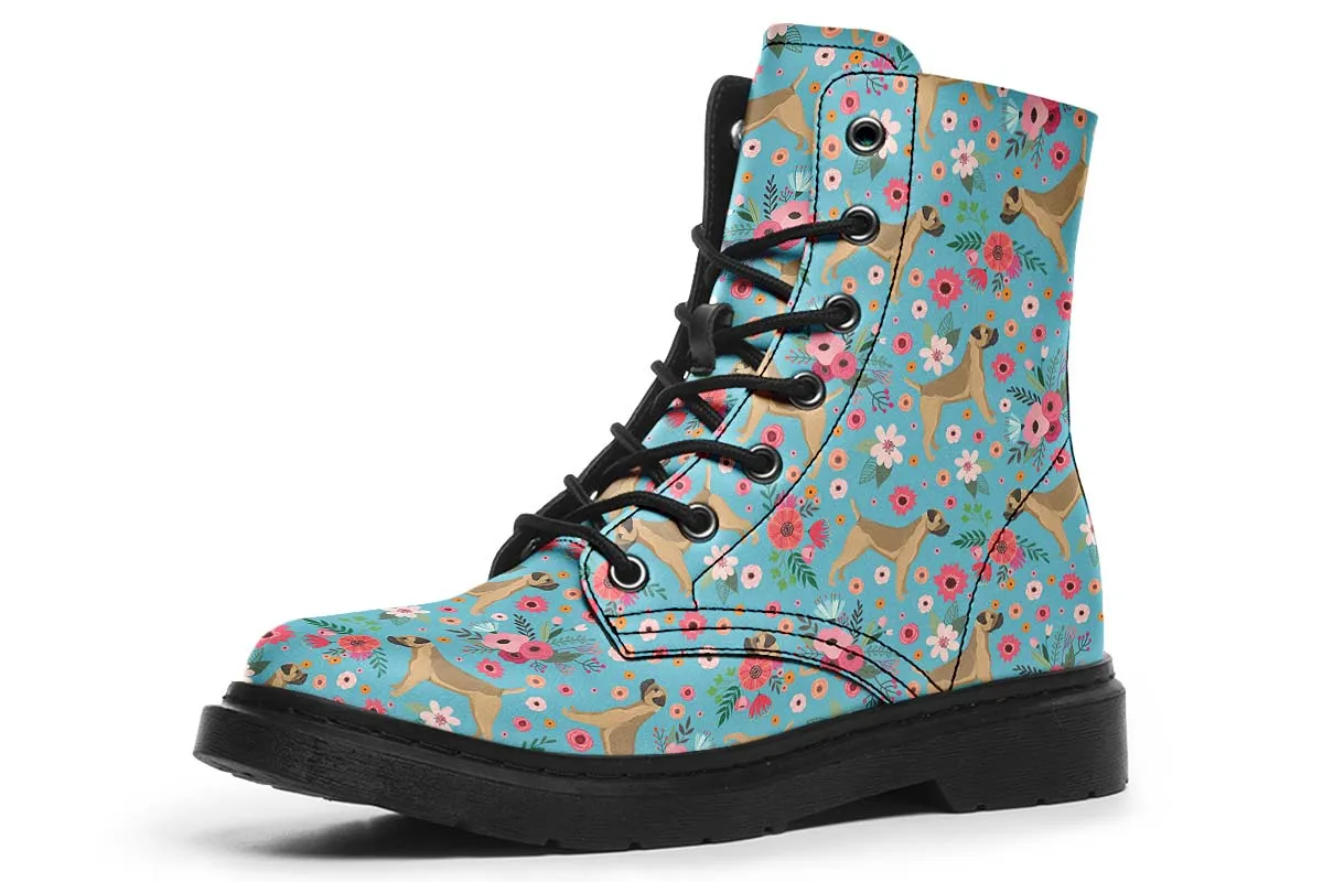Border Terrier Flower Boots
