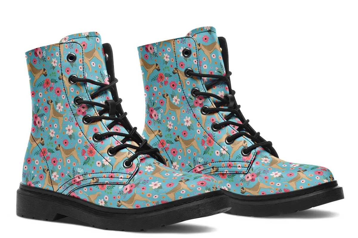 Border Terrier Flower Boots