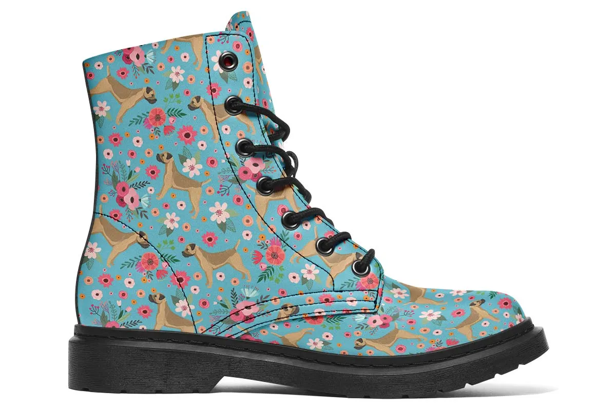 Border Terrier Flower Boots