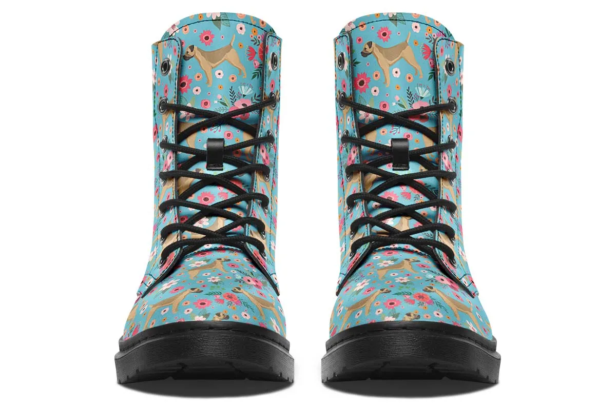Border Terrier Flower Boots