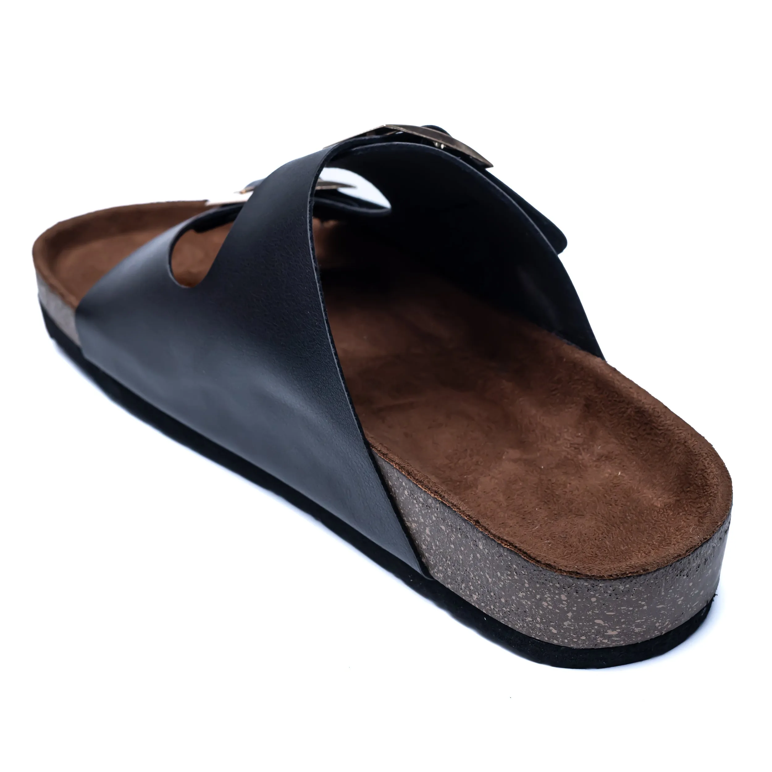 Buckle Strap Sliders - Black
