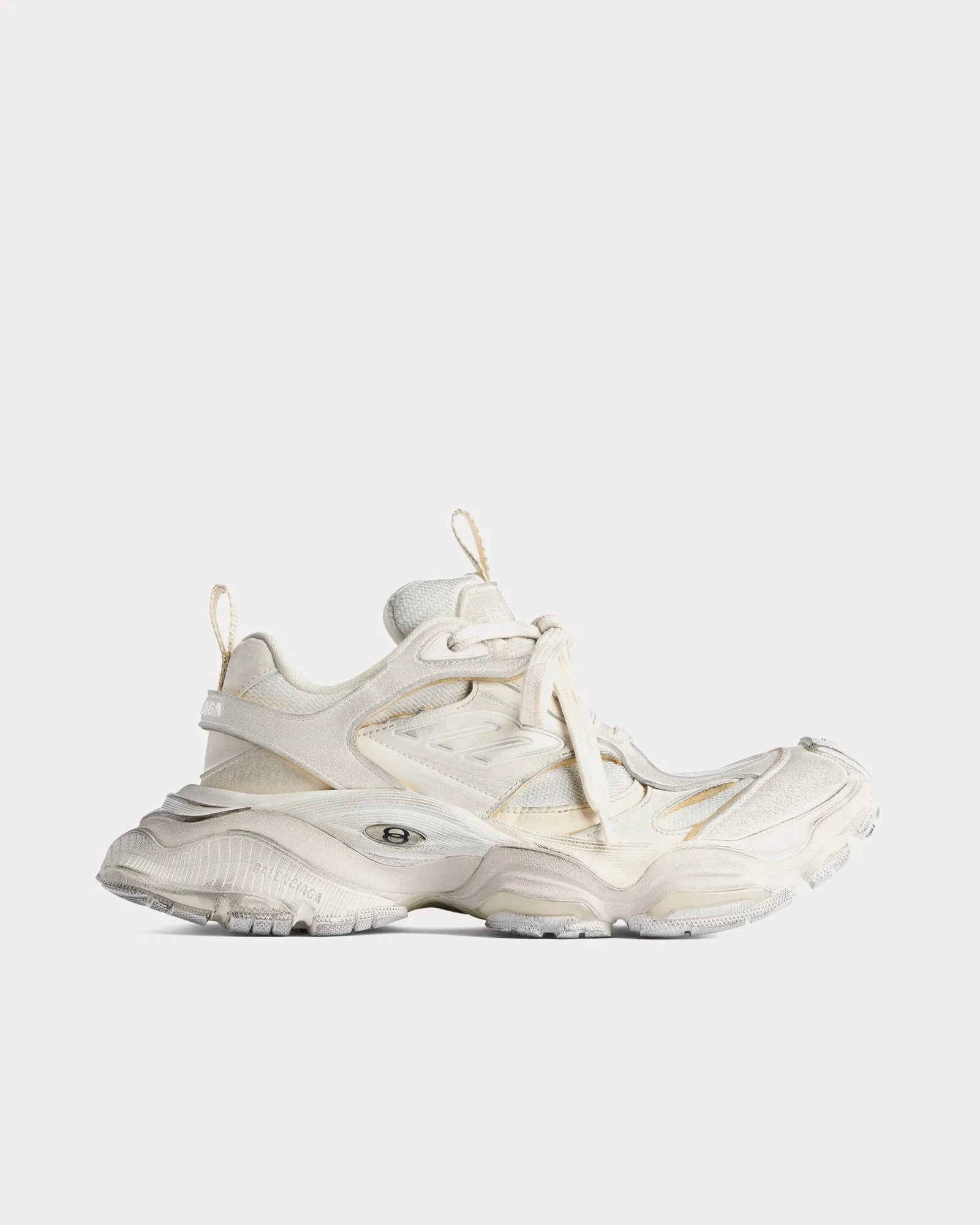 Cargo Microfiber & Mesh Light Beige Low Top Sneakers