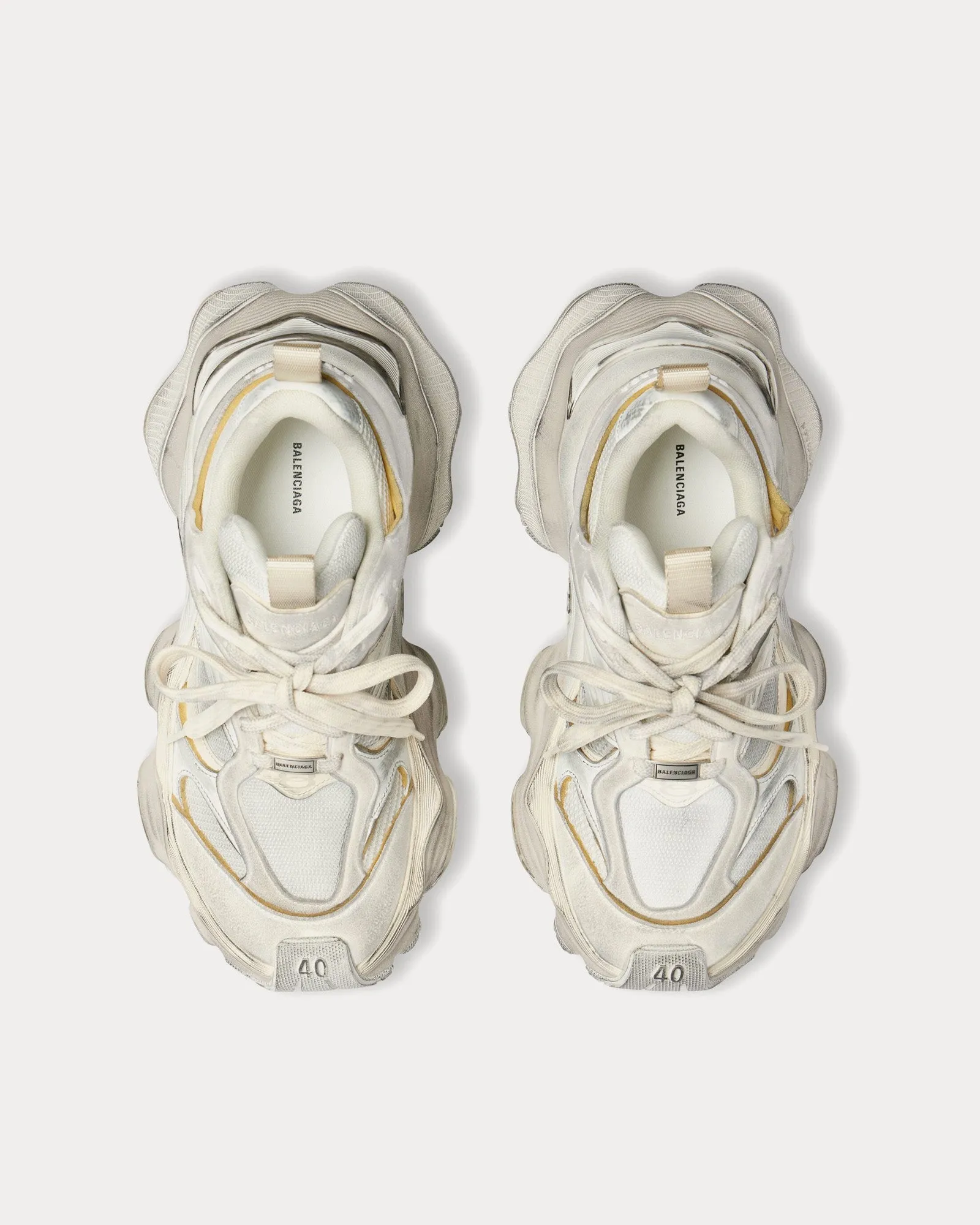 Cargo Microfiber & Mesh Light Beige Low Top Sneakers