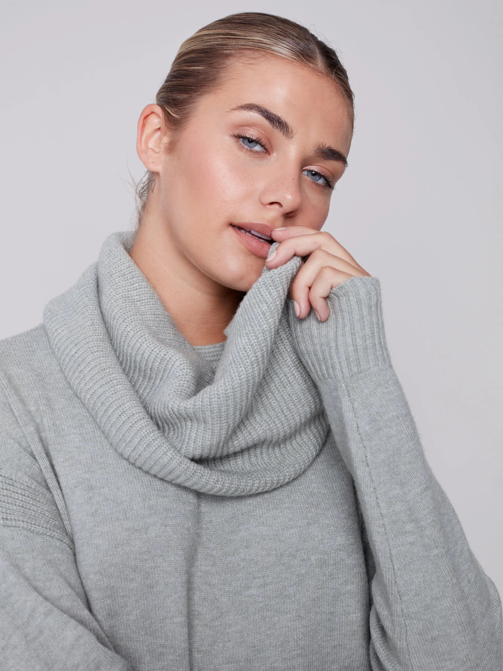 Charlie B Fall 2023-C2420R-464A- Sweater-Spruce