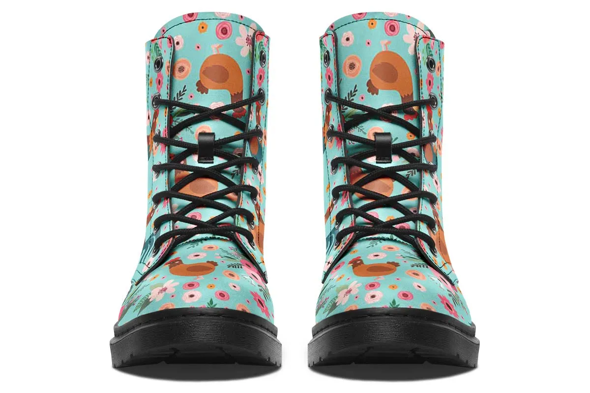 Chicken Flower Boots