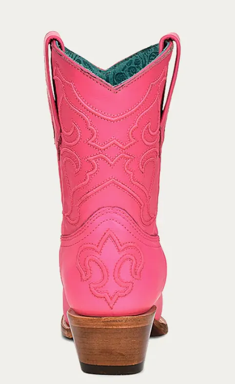 CORRAL LADIES SHORTIE HOT PINK BOOTS STYLE Z5137
