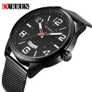 Curren Quartz Watch casual style Stainless steel Mesh Band