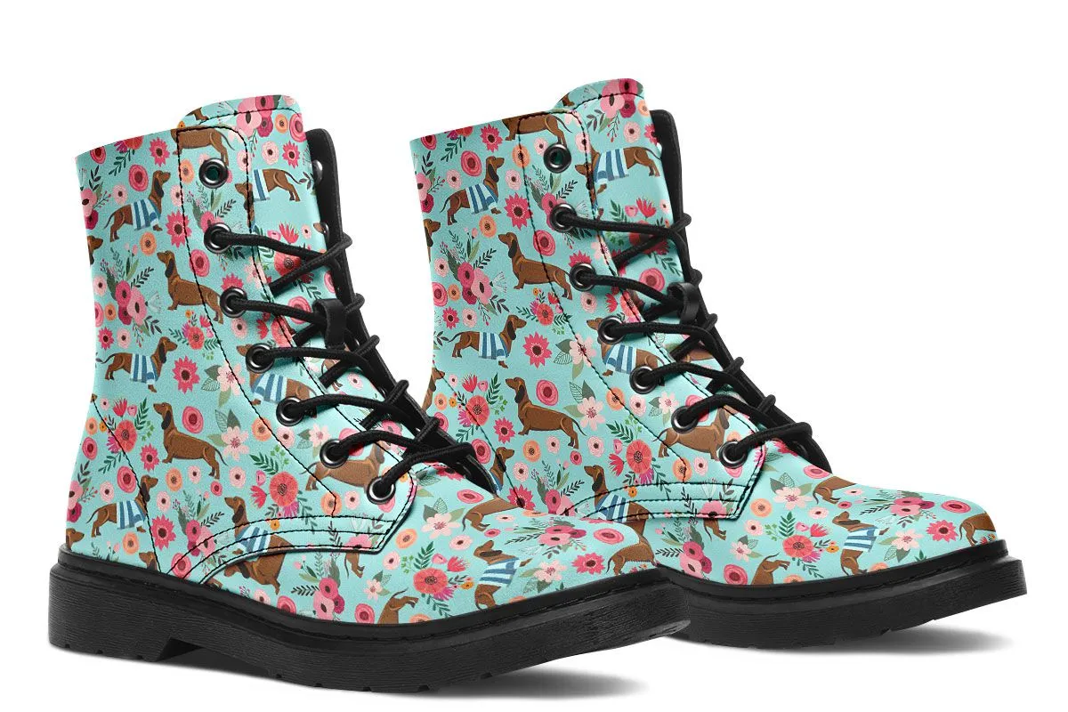 Dachshund Flower Boots