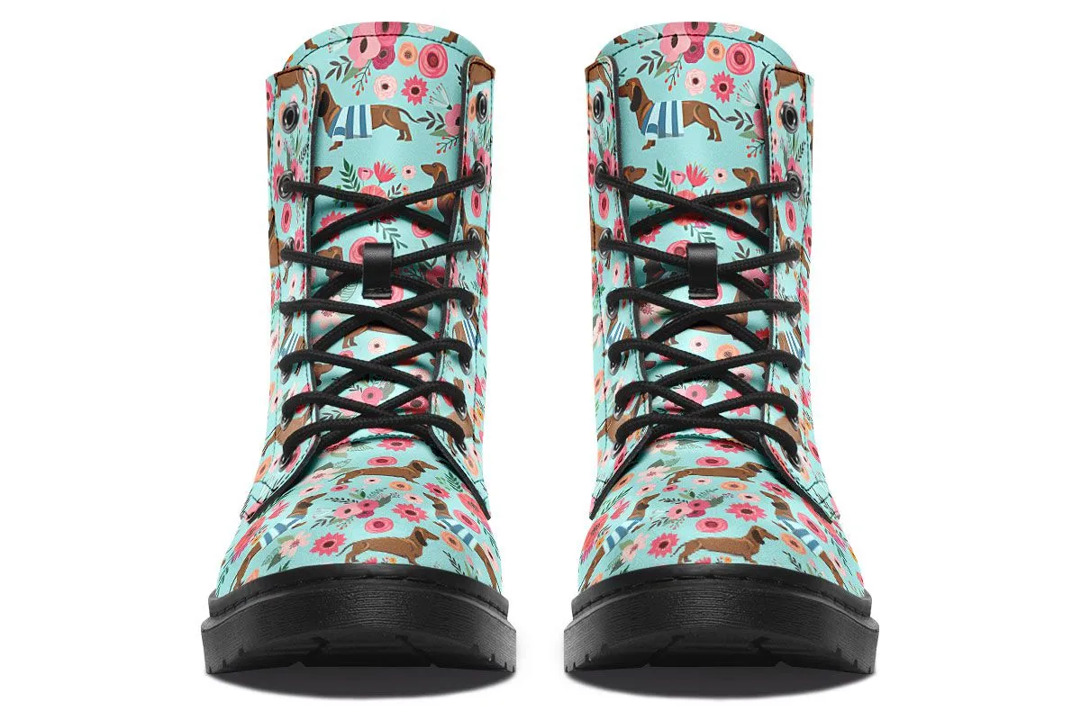 Dachshund Flower Boots