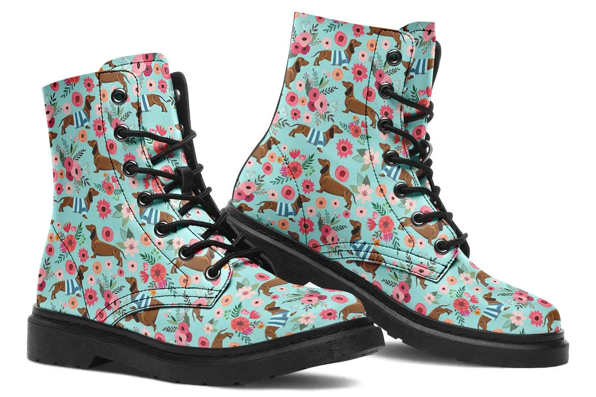 Dachshund Flower Boots