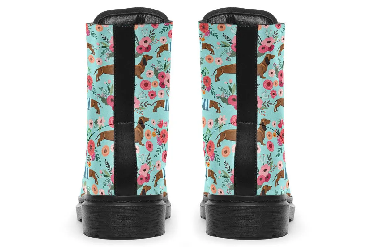 Dachshund Flower Boots