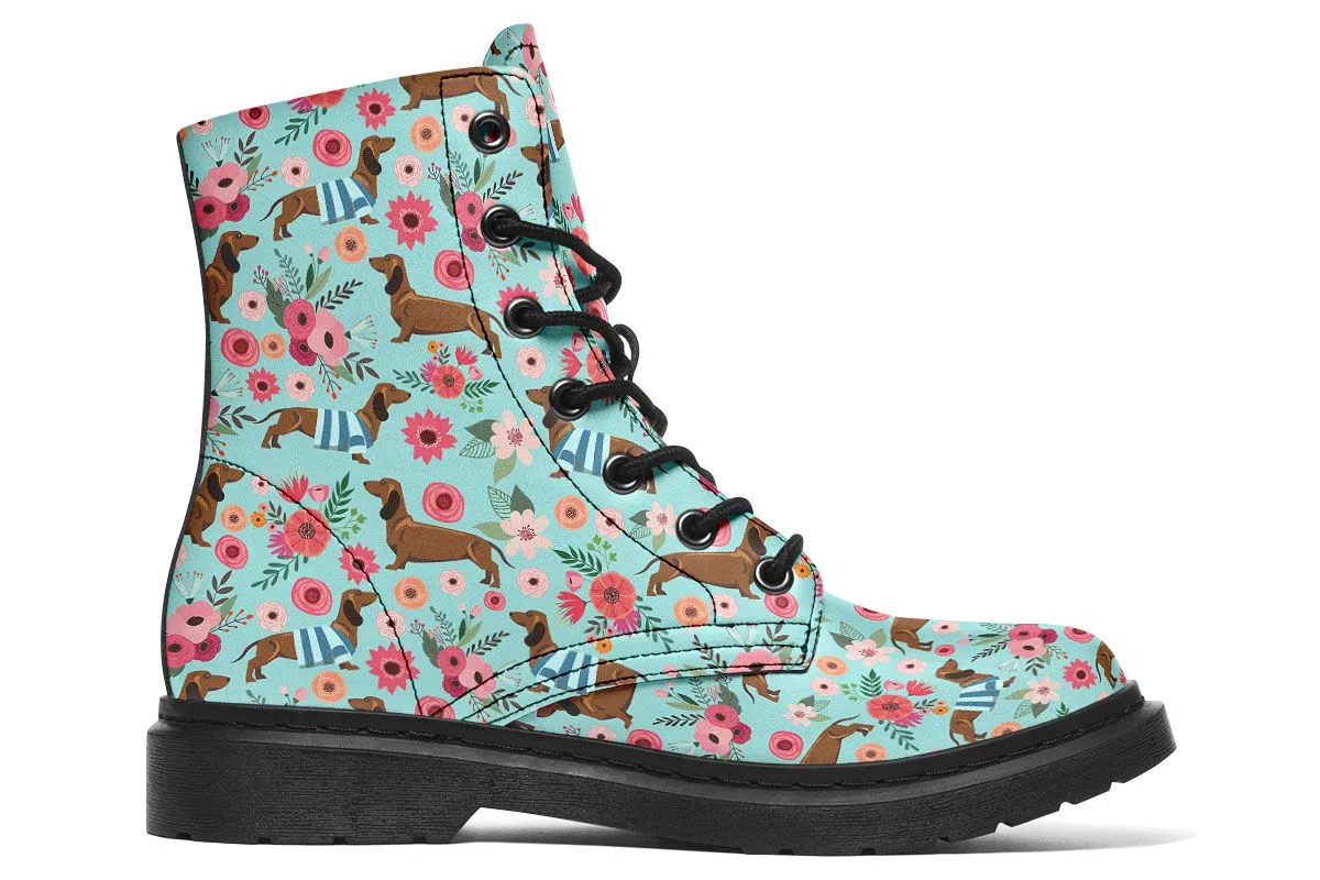 Dachshund Flower Boots