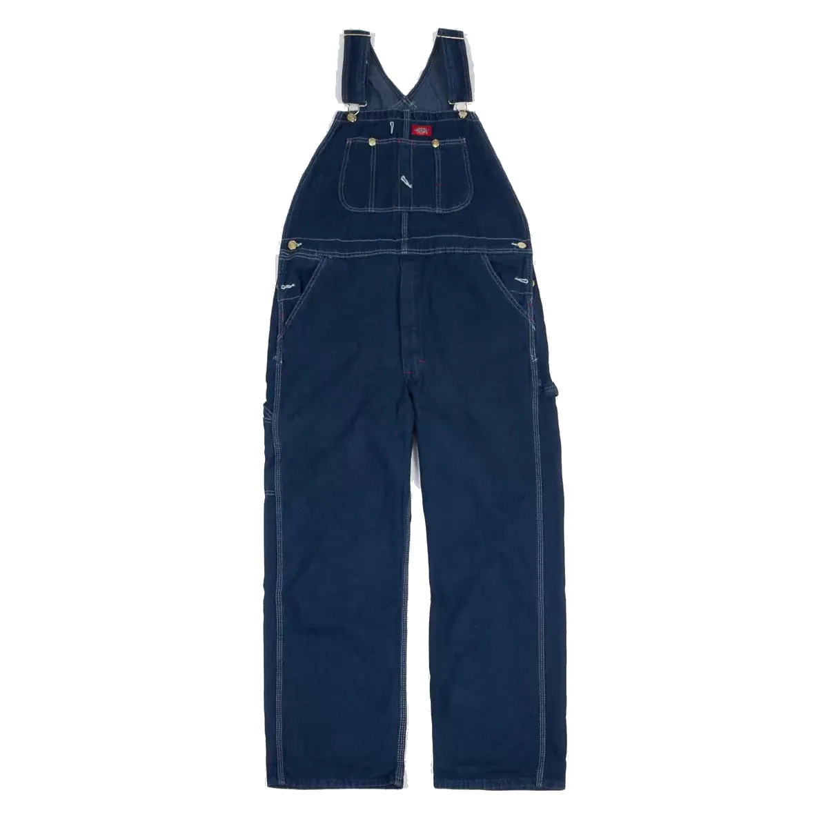 Dickies Classic Bib Overalls - Rinsed Indigo Blue