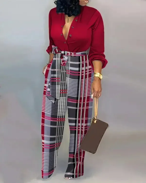 Flowy Office Jumpsuit