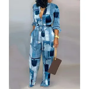 Flowy Office Jumpsuit