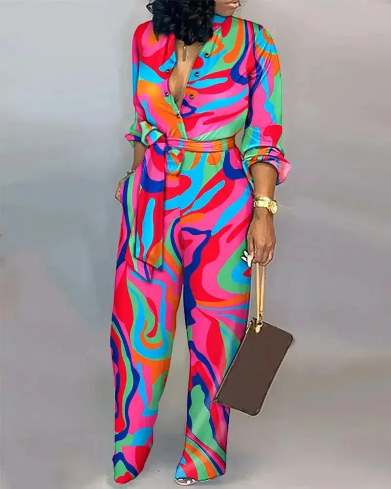 Flowy Office Jumpsuit