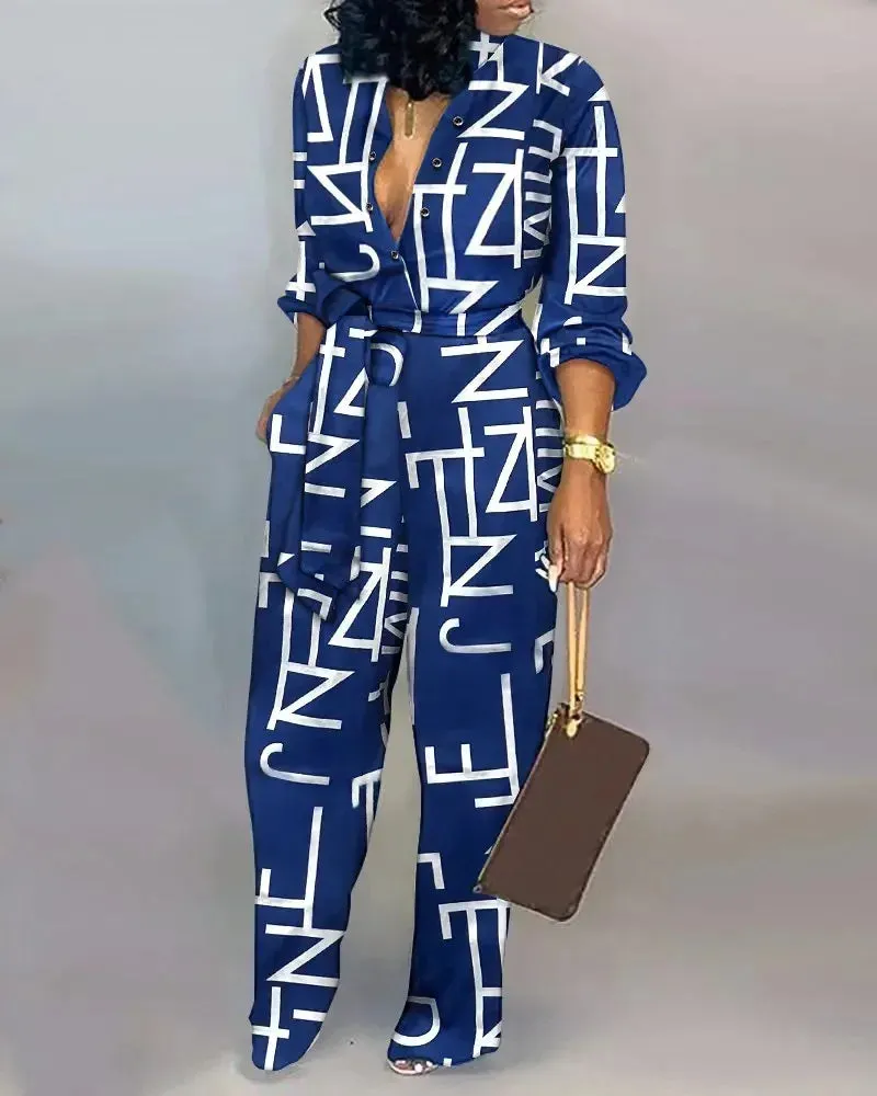 Flowy Office Jumpsuit
