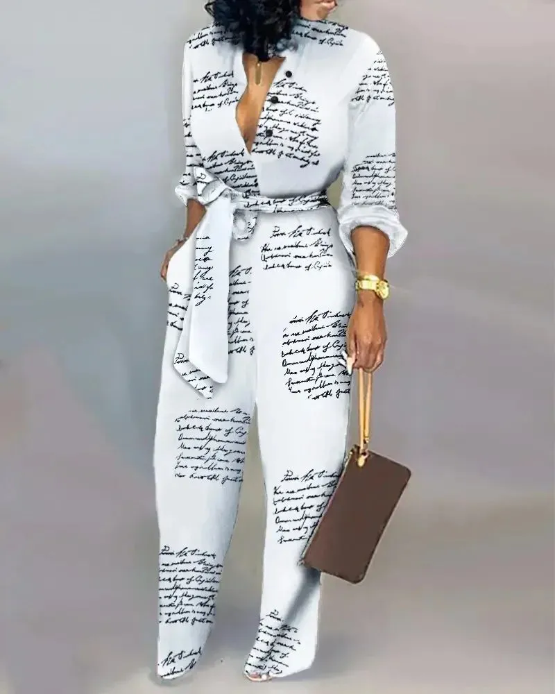 Flowy Office Jumpsuit