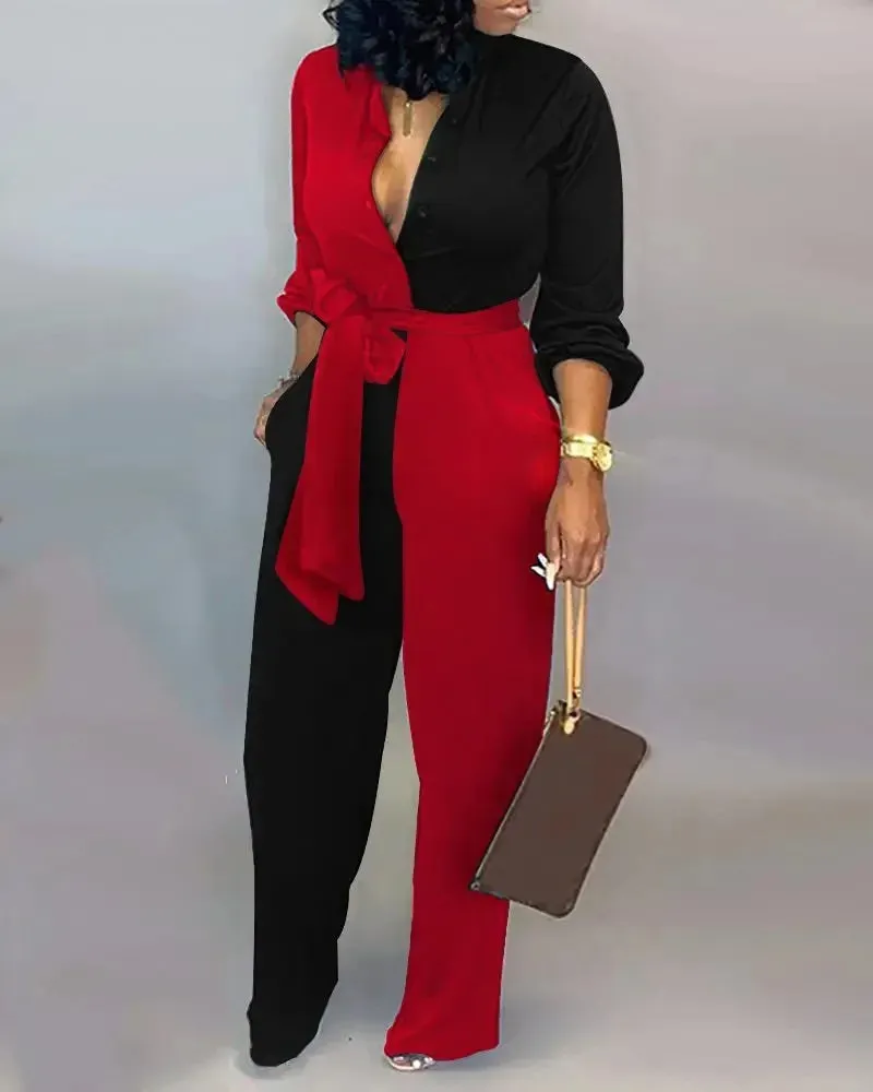 Flowy Office Jumpsuit