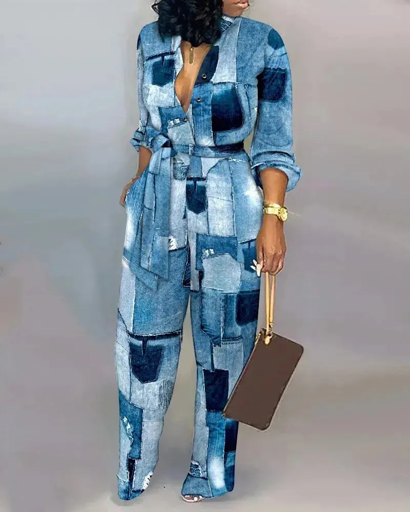 Flowy Office Jumpsuit
