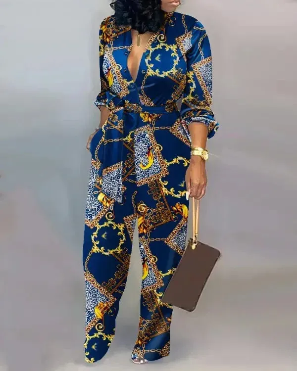 Flowy Office Jumpsuit