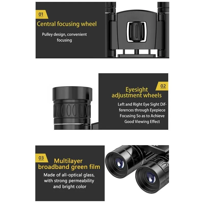 Foldable Hunting Binoculars for Outdoor Adventures