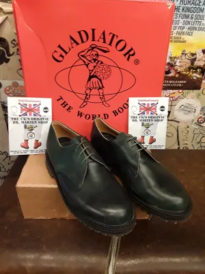 Gladiator 3 Hole Made in England Green Waxy Leather Size 10