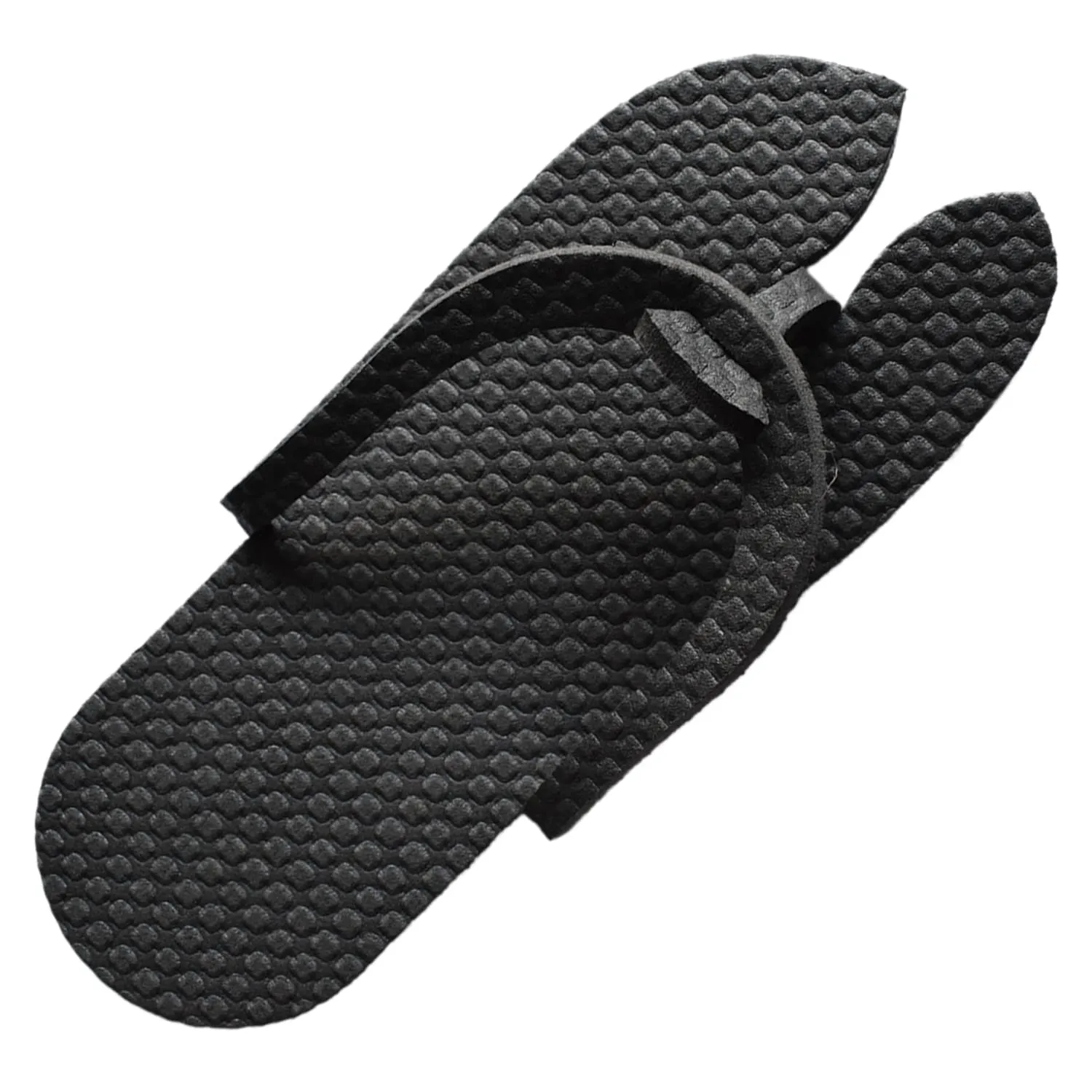 Heart Home Rubber Bathroom Slipper for Men & Women 2 Pair (Black) 54HH4213.