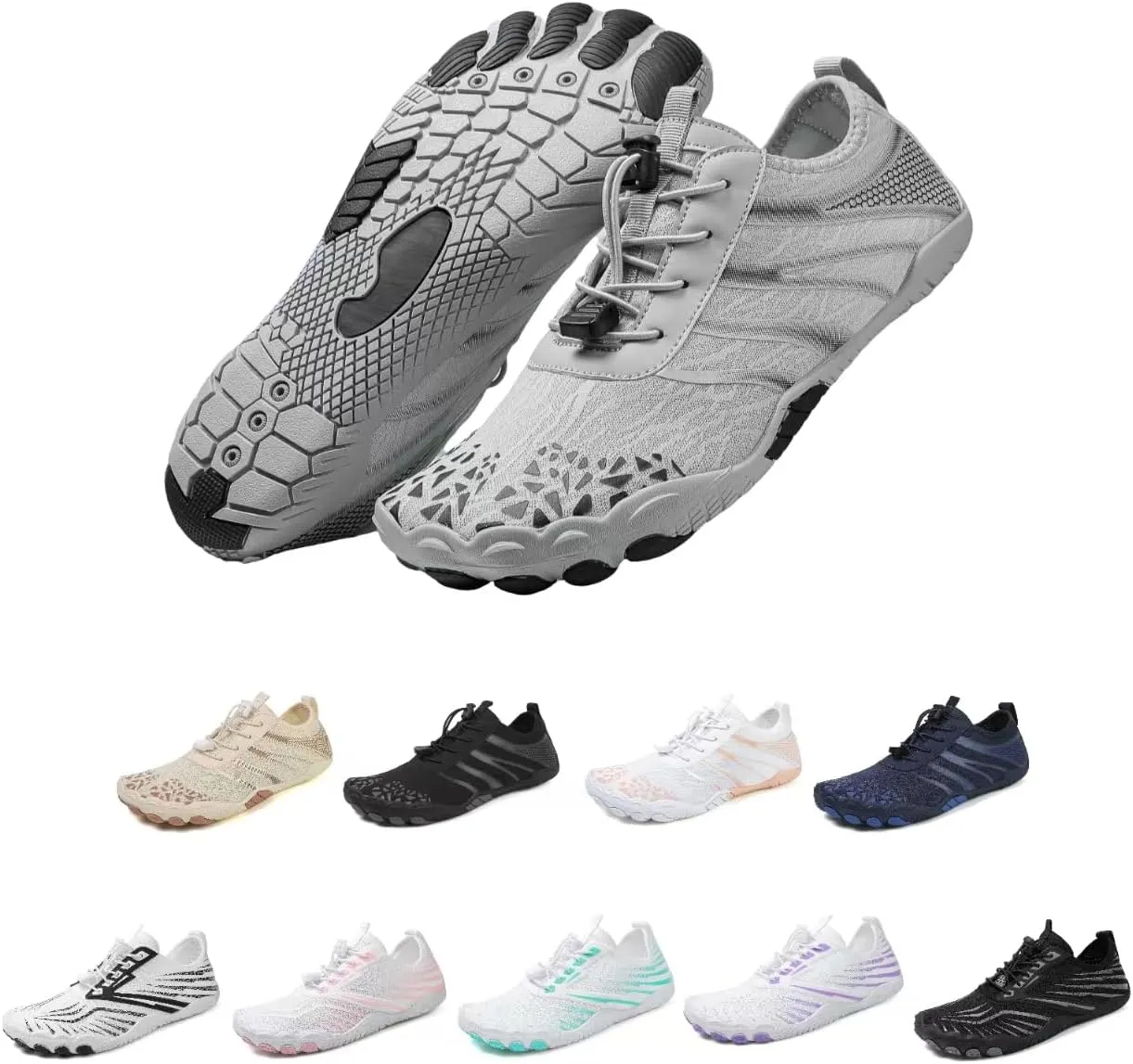 Hike Barefoot Shoes Womens,New Barefoot Footwear, Non-Slip Water Shoes,Breathable & Non-Slip Athletic Footwear,Wide Toe with Hike